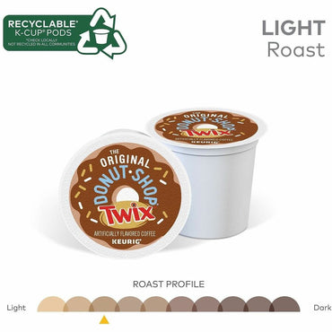 The Original Donut Shop The Original Donut Shop K-Cup, Pod Twix Coffee K-Cups, Light, Twix, Chocolate, Caramel, Kosher, 24 Coffee/Box, 4/Carton (GMT9694CT)