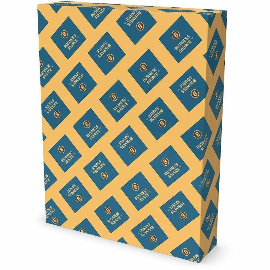 Business Source Multipurpose Color Paper, Letter, 8 1/2" x 11", 20 lb Basis Weight, Goldenrod, 500 Sheets/Ream, 10 Reams/Carton (BSN05125)