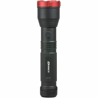 Dorcy Ultra HD Series Flashlight, LED, 800 lm Lumen, 4 x AA, Black, Red  (DCY414331)