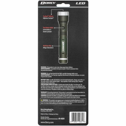 Dorcy Ultra HD Series Flashlight, LED, 800 lm Lumen, 4 x AA, Black, Red  (DCY414331)