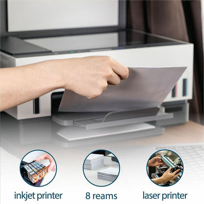 Business Source Premium Multi-purpose Copy Paper, 92 Brightness, Letter, 8 1/2" x 11", 20 lb Basis Weight, 500 Sheets/Ream, 8 Reams/Carton (BSN21208)