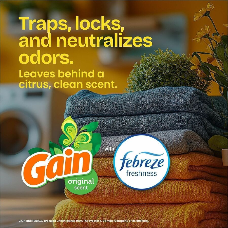 Glad Drawstring Tall Kitchen Bags, Gain Original, 13 gal Capacity, 9 mil Thickness, 100 Bags/Box, 3/Carton (CLO78750)
