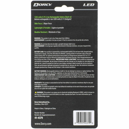 Dorcy 300 Lumen Ultra HD USB Flashlight, 24/Box (DCY414379BX)