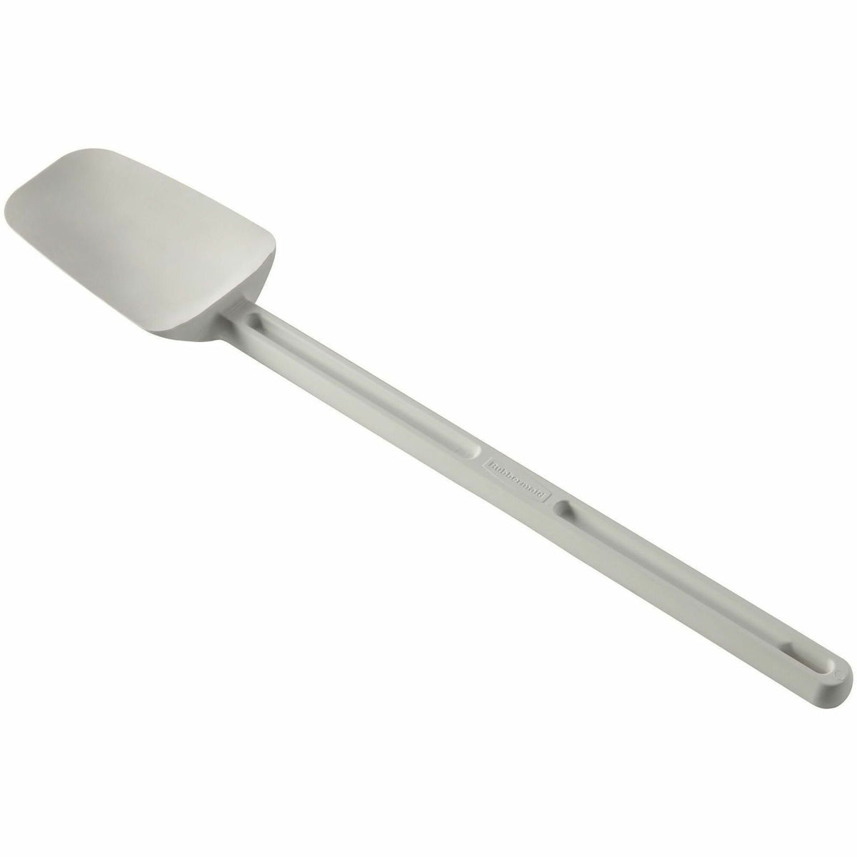 Rubbermaid Commercial 9-1/2" Spoon-shaped Spatula, White, 1 Piece(s), Breakroom, Food, Dishwasher Safe (RCP1938WHT)