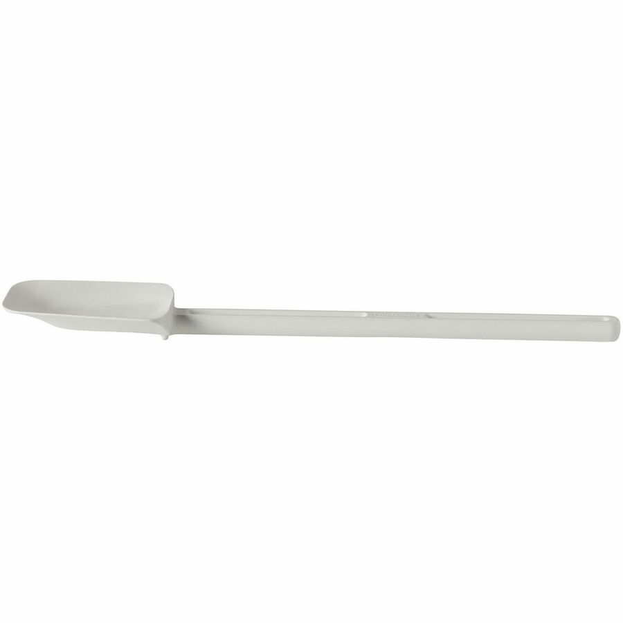 Rubbermaid Commercial 9-1/2" Spoon-shaped Spatula, White, 1 Piece(s), Breakroom, Food, Dishwasher Safe (RCP1938WHT)
