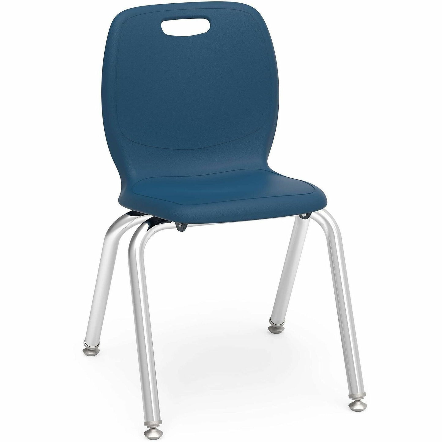 Lorell League 14" Seat Student Stacking Chairs, 23.6" x 14.8" x 16.5", 4/Carton (LLR99904NY)