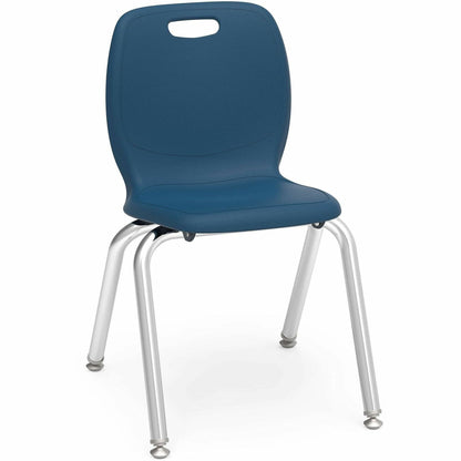 Lorell League 14" Seat Student Stacking Chairs, 23.6" x 14.8" x 16.5", 4/Carton (LLR99904NY)