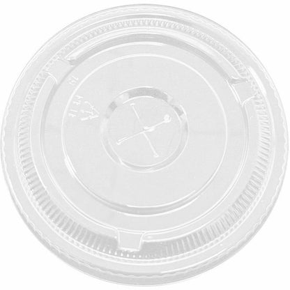 Genuine Joe Lids for 16 oz. Plastic Cold Cups, Polyethylene Terephthalate (PET), Clear, 1000 Lids/Box (GJO58234)