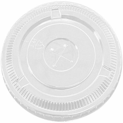 Genuine Joe Lids for 12 oz. Plastic Cold Cups, Polyethylene Terephthalate (PET), Clear, 1000 Lids/Box (GJO58235)