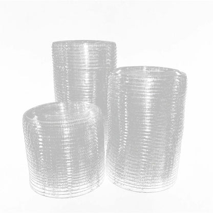 Genuine Joe Lids for 12 oz. Plastic Cold Cups, Polyethylene Terephthalate (PET), Clear, 1000 Lids/Box (GJO58235)