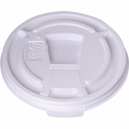 Genuine Joe Plastic Cup Lids with Reclosable Slot for 8 oz Cup, 100 Lids/Pack, 10 Packs/Carton (GJO222063)
