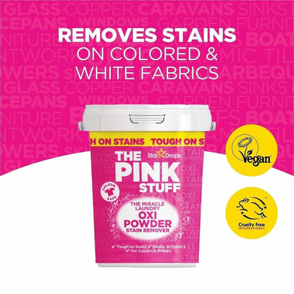 The Pink Stuff Laundry Oxi Powder Stain Remover, 35.20 oz, Fresh, Clean Scent, 6/Carton (RST20148)