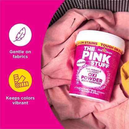 The Pink Stuff Laundry Oxi Powder Stain Remover, 35.20 oz, Fresh, Clean Scent, 6/Carton (RST20148)