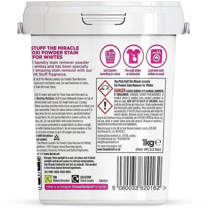The Pink Stuff Laundry Oxi Powder Stain Remover, 35.20 oz, Fresh, Clean Scent, 6/Carton (RST20162)