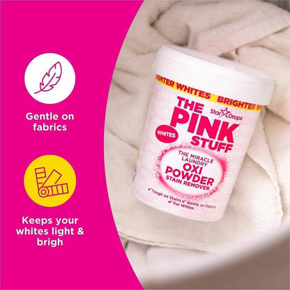 The Pink Stuff Laundry Oxi Powder Stain Remover, 35.20 oz, Fresh, Clean Scent, 6/Carton (RST20162)