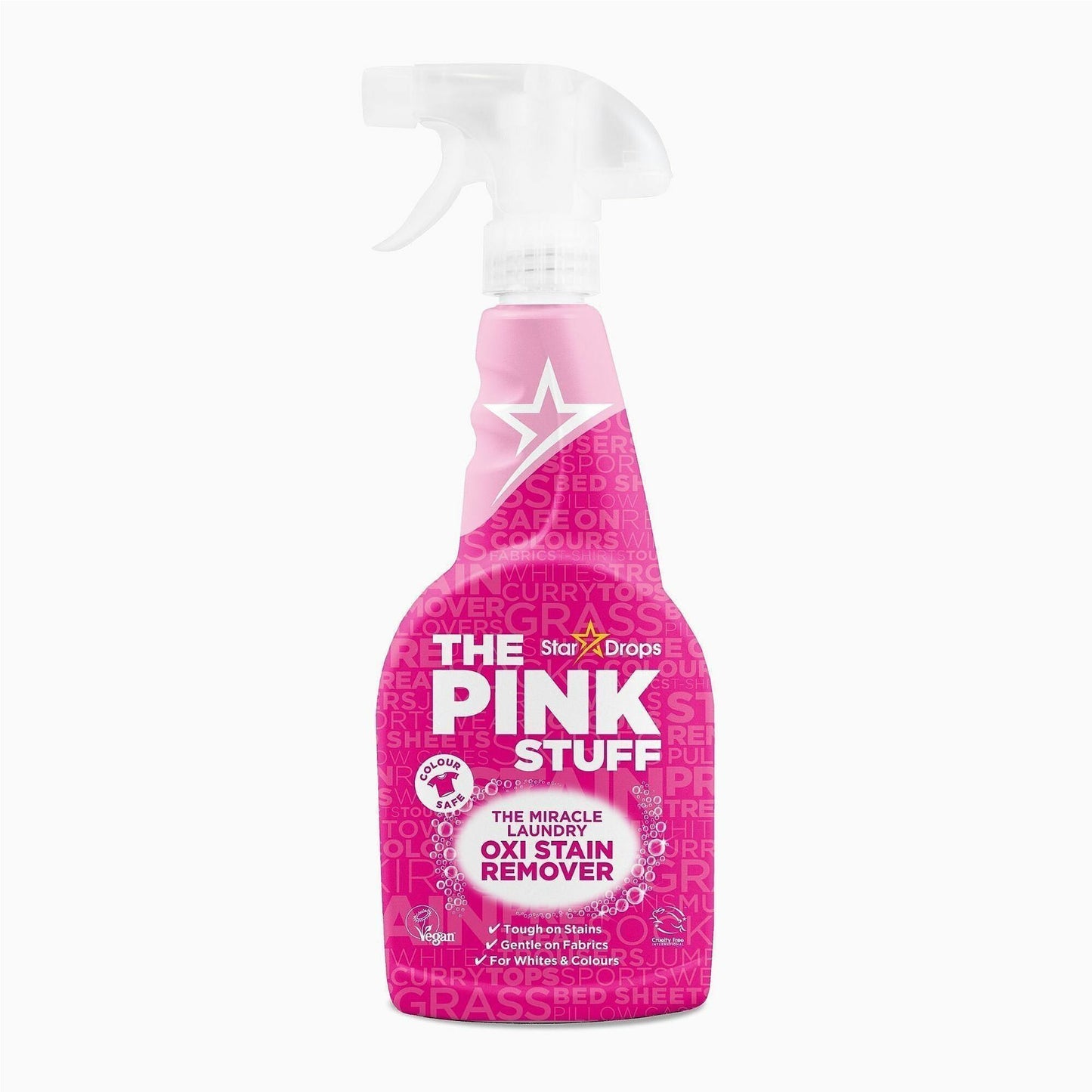 The Pink Stuff Laundry Oxi Stain Remover Spray, 16.9 fl oz, Fresh, Clean Scent, 8/Carton (RST20186)