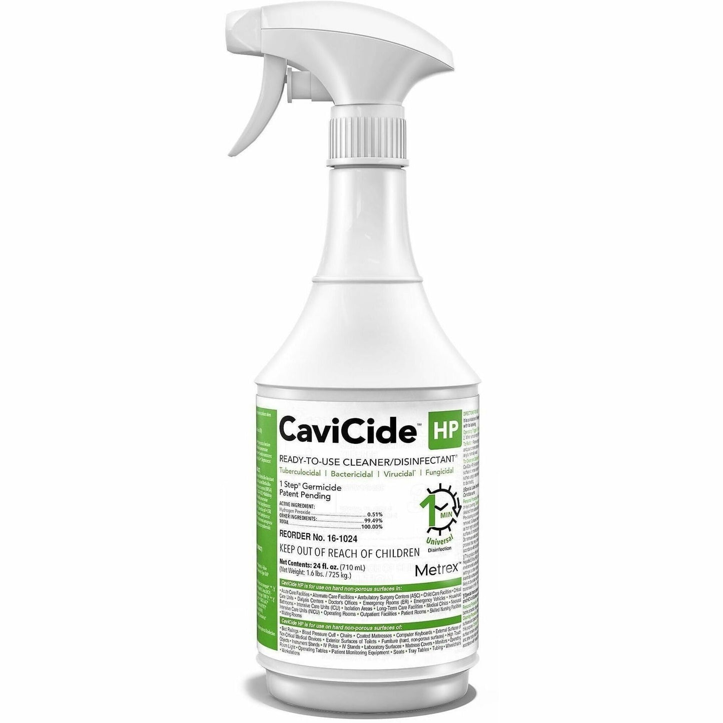 Cavicide Disinfectant Cleane Spray, 24 fl oz, 12/Carton (MRXCLHP078024)