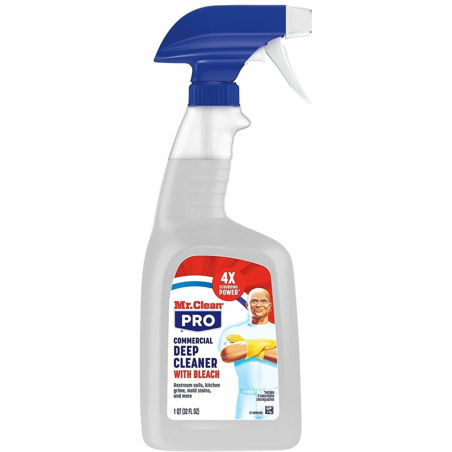 Mr. Clean Deep Cleaner with Bleach, 32 fl oz Spray Bottle, 6/Carton (PGC25677)
