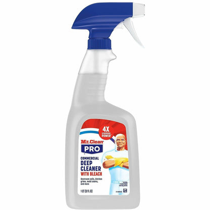 Mr. Clean Deep Cleaner with Bleach, 32 fl oz Spray Bottle, 6/Carton (PGC25677)