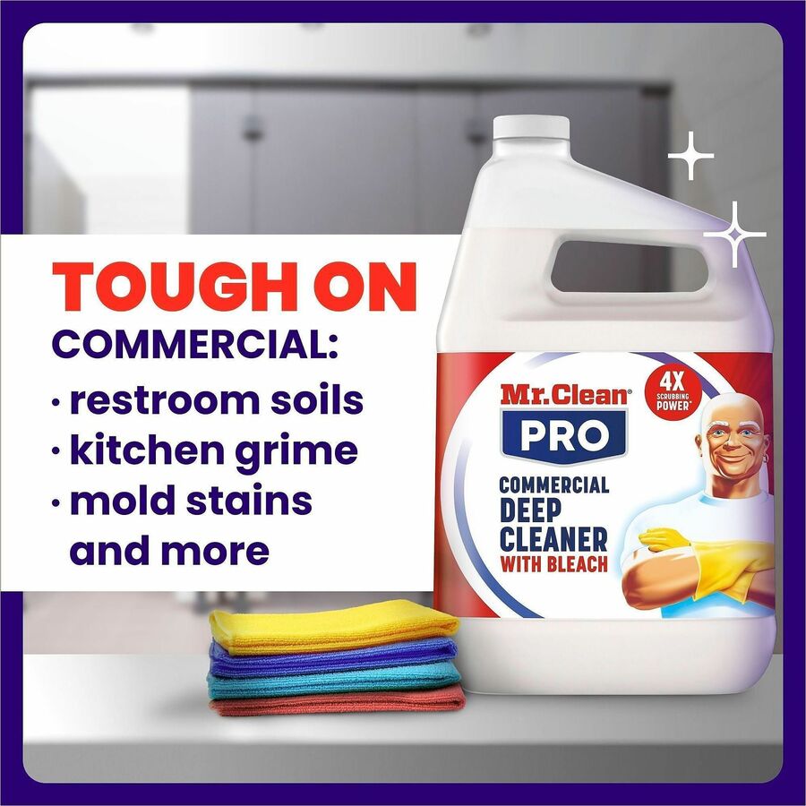 Mr. Clean Deep Cleaner with Bleach, 32 fl oz Spray Bottle, 6/Carton (PGC25677)
