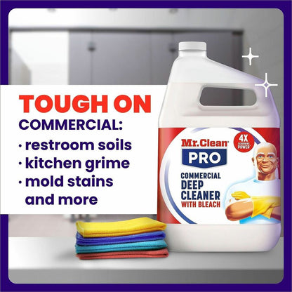 Mr. Clean Deep Cleaner with Bleach, 32 fl oz Spray Bottle, 6/Carton (PGC25677)