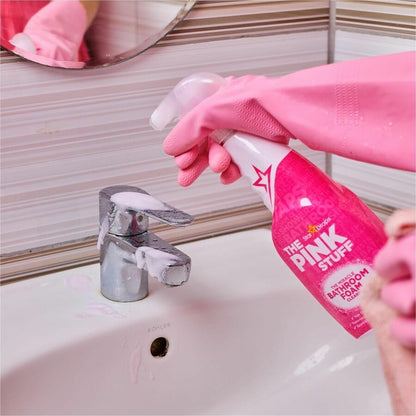 The Pink Stuff Bathroom Foam Cleaner, 25.4 fl oz, Fruity Scent, 10/Carton (RST82383)