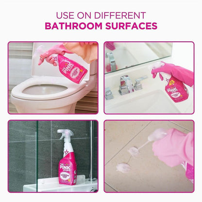 The Pink Stuff Bathroom Foam Cleaner, 25.4 fl oz, Fruity Scent, 10/Carton (RST82383)