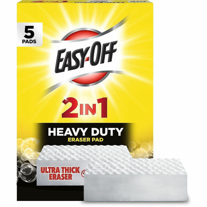 Easy-Off Heavy Duty 2-in-1 Eraser, White, 5/Pack (RAC01776)