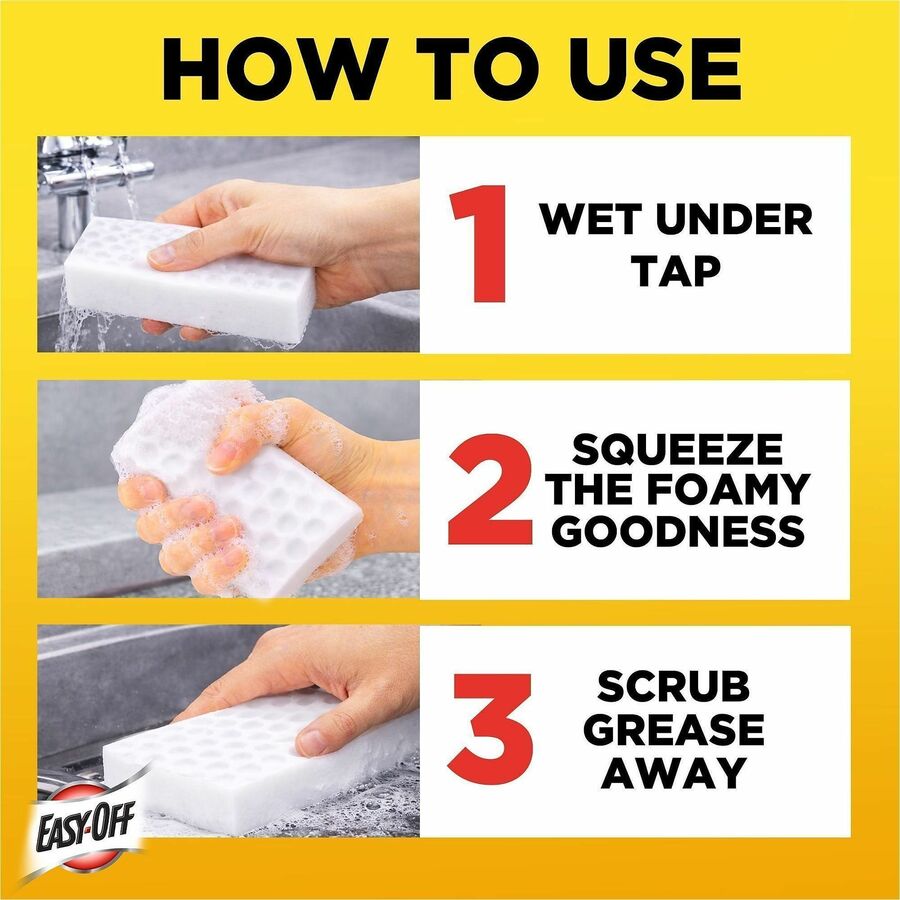 Easy-Off Heavy Duty 2-in-1 Eraser, White, 5/Pack (RAC01776)