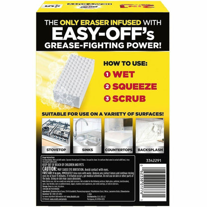 Easy-Off Heavy Duty 2-in-1 Eraser, White, 5/Pack (RAC01776)