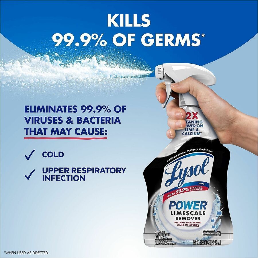 Lysol Power Limescale Remover, 32 fl oz, Atlantic Fresh Scent (RAC95816)