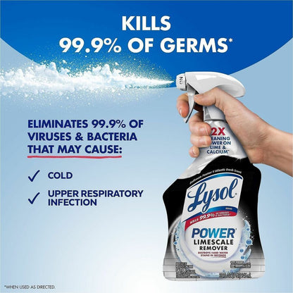 Lysol Power Limescale Remover, 32 fl oz, Atlantic Fresh Scent, 12/Carton (RAC95816CT)