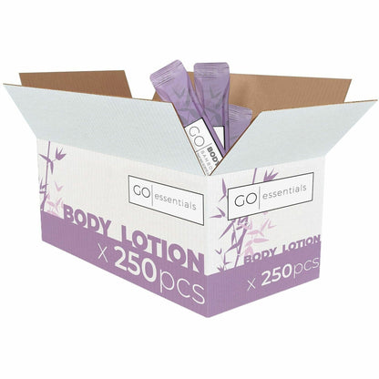 Go Essentials Travel-Size Body Lotion Packets, Lotion, 0.37 fl oz, Lavender, 250/Pack (GMHBL250)