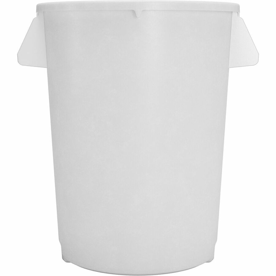 Sparta Bronco Round Waste Containers, Open Top, 44 gal Capacity, White, 3/Carton (CFS84104402CT)