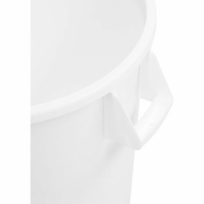 Sparta Bronco Round Waste Containers, Open Top, 44 gal Capacity, White, 3/Carton (CFS84104402CT)
