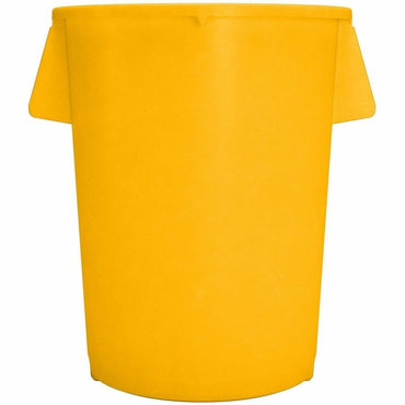 Sparta Bronco Round Waste Containers, Open Top, 44 gal Capacity, Yellow  (CFS84104404)