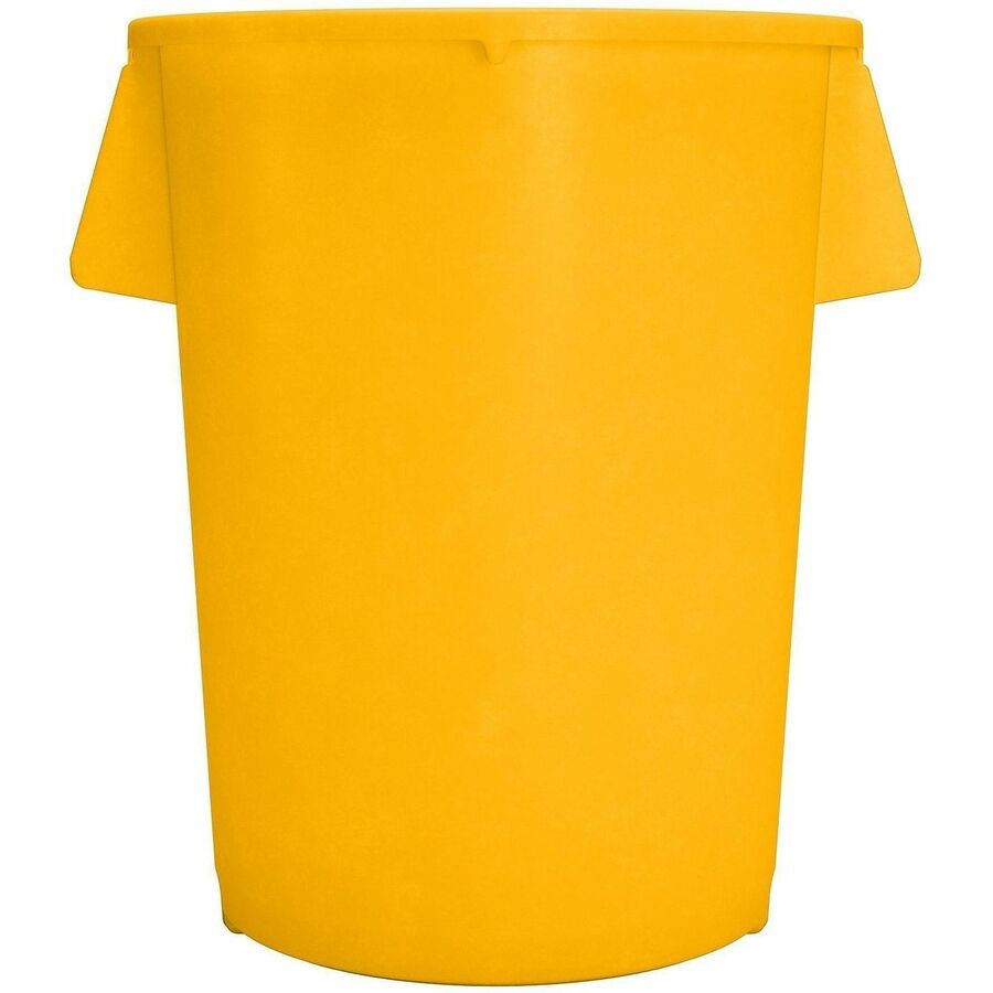 Sparta Bronco Round Waste Containers, Open Top, 44 gal Capacity, Yellow, 3/Carton (CFS84104404CT)