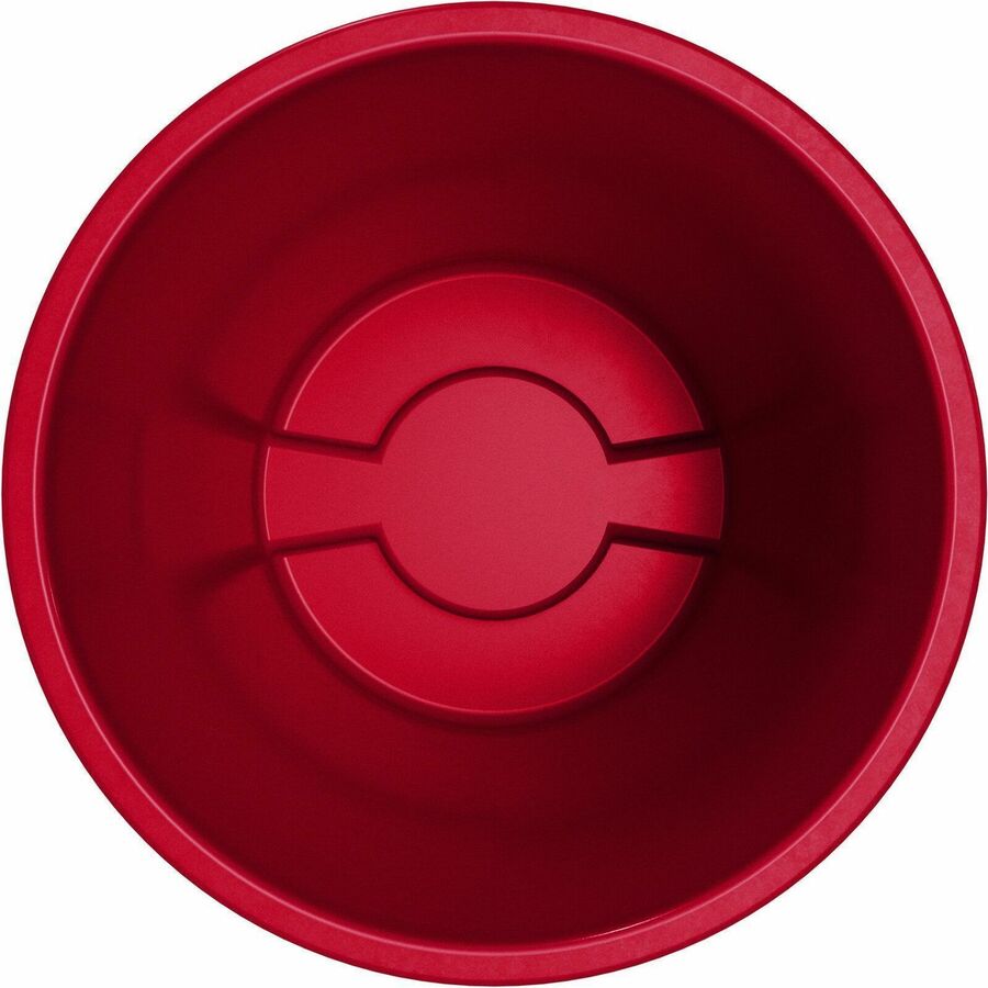 Sparta Bronco Round Waste Containers, Open Top, 44 gal Capacity, Red, 3/Carton (CFS84104405CT)