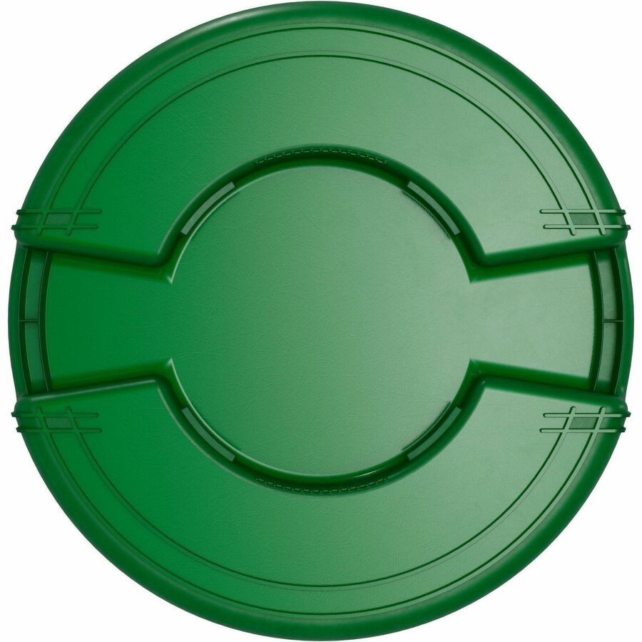 Sparta Bronco Round Waste Containers, Open Top, 44 gal Capacity, Green  (CFS84104409)