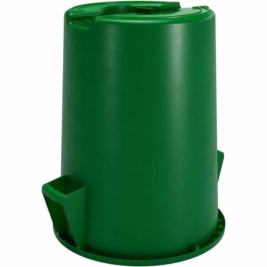 Sparta Bronco Round Waste Containers, Open Top, 44 gal Capacity, Green  (CFS84104409)
