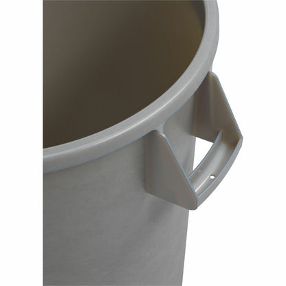 Sparta Bronco Round Waste Containers, Open Top, 44 gal Capacity, Gray  (CFS84104423)
