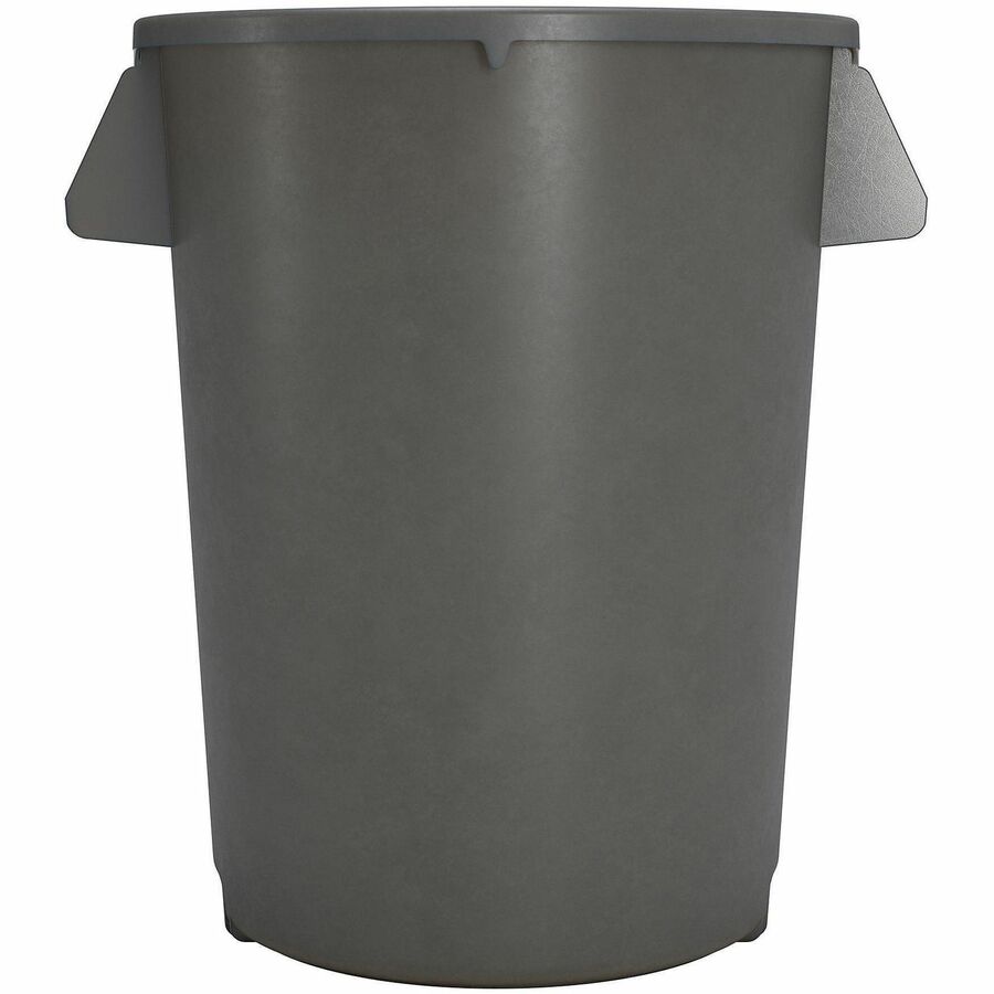Sparta Bronco Round Waste Containers, Open Top, 44 gal Capacity, Gray, 3/Carton (CFS84104423CT)