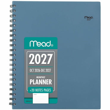 Mead Basic Weekly/Monthly Planner, Letter, 8½" x 11", 15-Month, Oct 2026-Dec 2027 (AAGCRM90020)