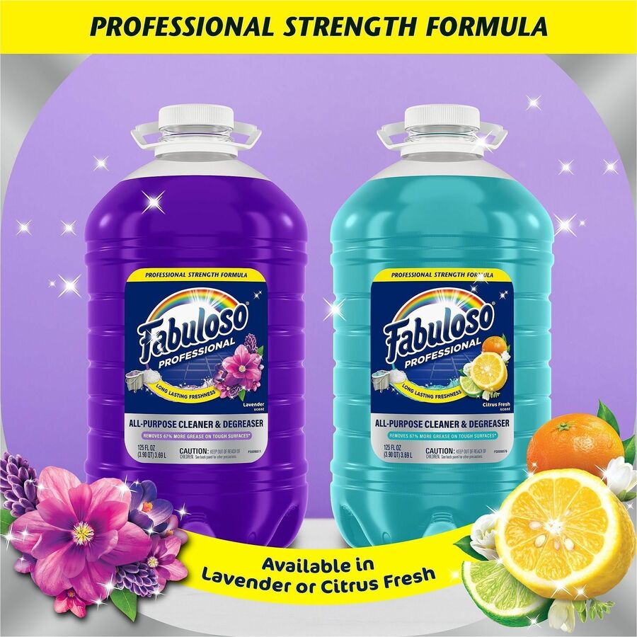 Fabuloso Ocean Multi-use Cleaner, 125 fl oz, Citrus, Fresh, Lavender Scent, 4/Carton (CPC61051911)
