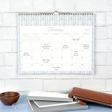 Cambridge Leah Bische Monthly Wall Calendar, 15" x 12", 2.81" x 1.40" Block, 12-Month, Jan 2027-Dec 2027 (AAGLB55707)