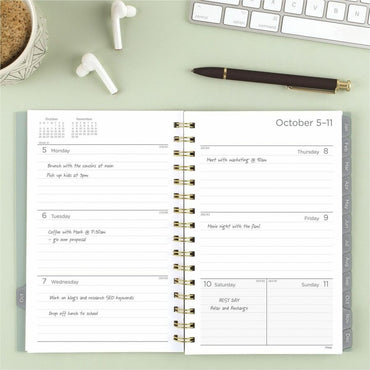 Mead Basic Weekly/Monthly Planner, 5½" x 8½", 15-Month, Oct 2027-Dec 2027, 1 Week (AAGCRW42093)
