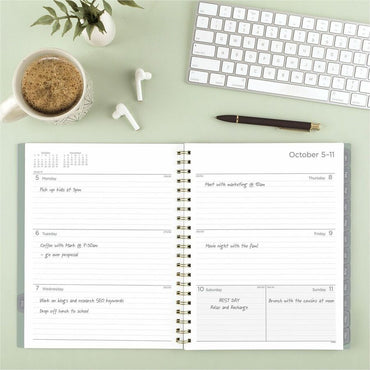 Mead Basic Weekly/Monthly Planner, Letter, 8½" x 11", 15-Month, Oct 2027-Dec 2027 (AAGCRW62093)