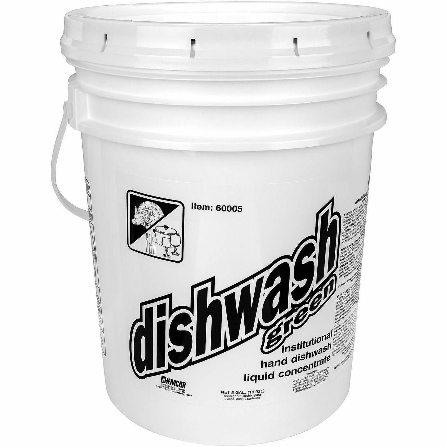 Genuine Joe Dishwash Green Liquid Dish Soap, 640 fl oz (20 quart), Pleasant Scent (GJO01306)