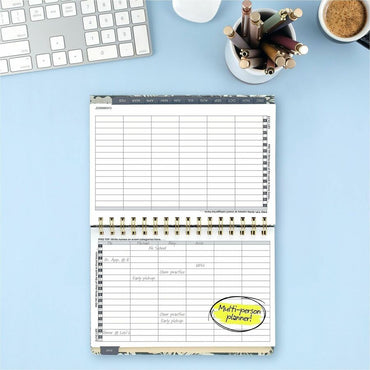 Cambridge Denim Blooms Monthly Planner, 5½" x 8½", 12-Month, Jan 2027-Dec 2027 (AAG1850202)
