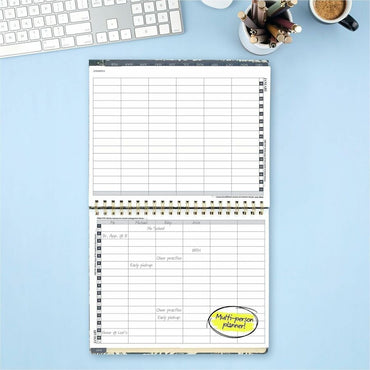 Cambridge Denim Blooms Monthly Planner, Letter, 8½" x 11", 12-Month, Jan 2027-Dec 2027 (AAG1850902)